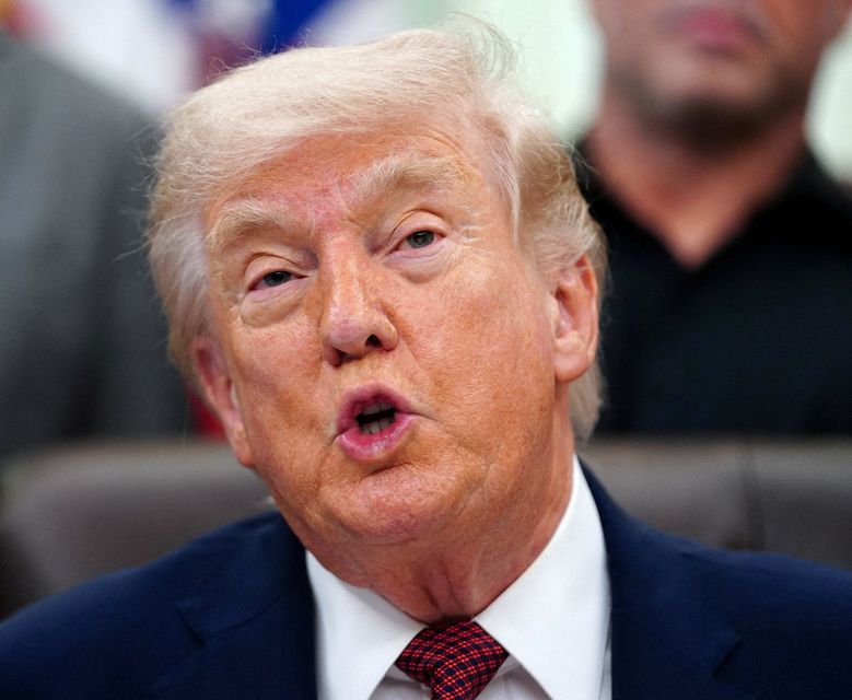 US president Donald Trump is likely to attend the Irish Open at his Co Clare golf course. Photo: Reuters